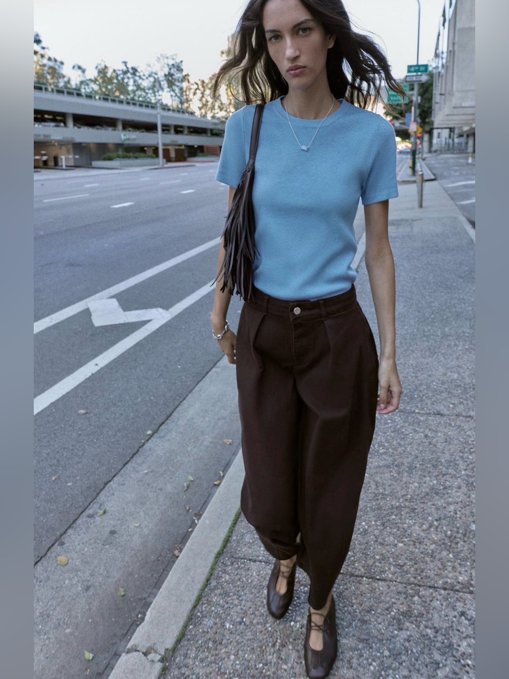ZARA Balloon Pleated Pants